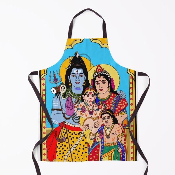 Item preview, Mahadev Parvati Spiritual Art – Hindu Divine Love Illustration designed and sold by Harshit_Digital_Arts.