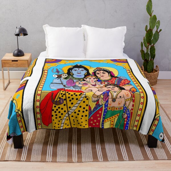 Item preview, Mahadev Parvati Spiritual Art – Hindu Divine Love Illustration designed and sold by Harshit_Digital_Arts.