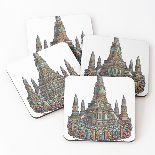 Item preview, WAT ARUN TEMPLE BANGKOK designed and sold by likbatonboot.