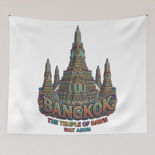 Item preview, WAT ARUN TEMPLE BANGKOK designed and sold by likbatonboot.