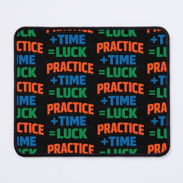 Item preview, Practice Plus Time Equals Luck Motivational Quote Design designed and sold by TeeTimeTreasure.