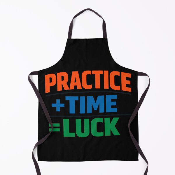Item preview, Practice Plus Time Equals Luck Motivational Quote Design designed and sold by TeeTimeTreasure.