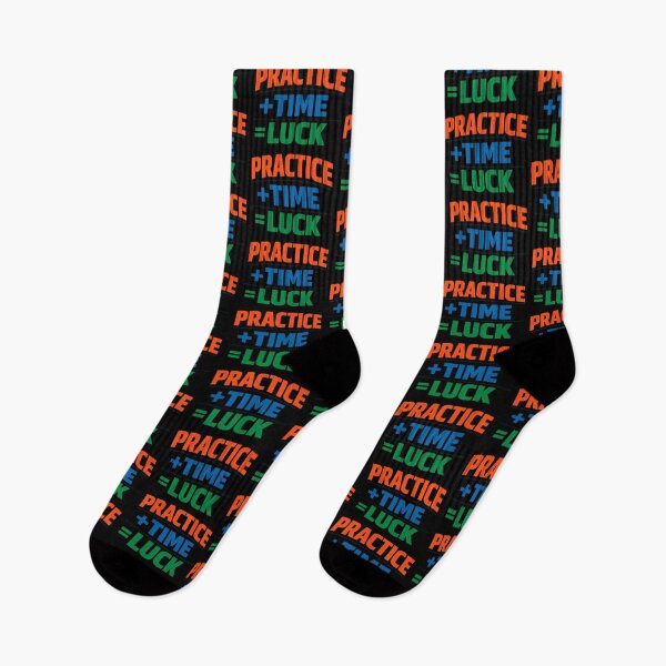 Item preview, Practice Plus Time Equals Luck Motivational Quote Design designed and sold by TeeTimeTreasure.