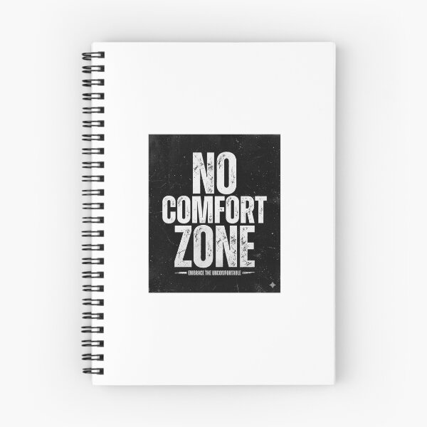 Item preview, No Comfort Zone Bold Motivation Typography Design designed and sold by DarioTactical.