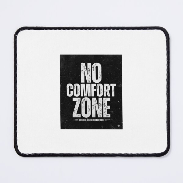 Item preview, No Comfort Zone Bold Motivation Typography Design designed and sold by DarioTactical.
