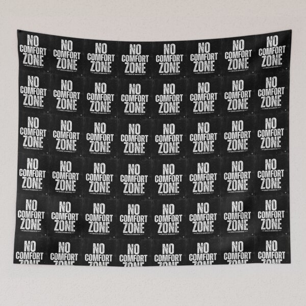 Item preview, No Comfort Zone Bold Motivation Typography Design designed and sold by DarioTactical.