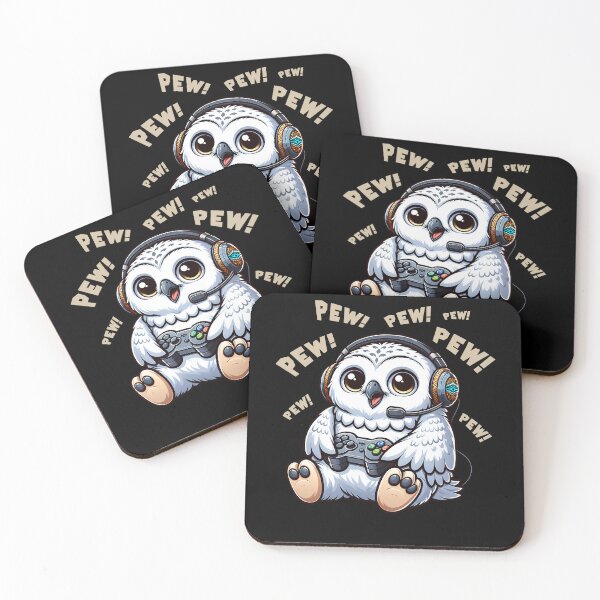 Item preview, Funny White Owl Gamer Videogame Pew Gaming Zoo Boys Girls Kids designed and sold by rafaeltto.