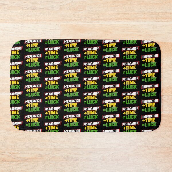 Item preview, Preparation Plus Time Equals Luck Motivational Quote Design designed and sold by TeeTimeTreasure.