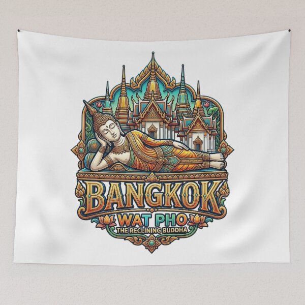 Item preview, BANGKOK WAT PHO THE RECLINING BUDDHA designed and sold by likbatonboot.