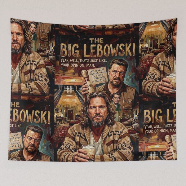 Item preview, The Dude & Walter: Broadstroke Bowling Alley Art designed and sold by Art's Diner.