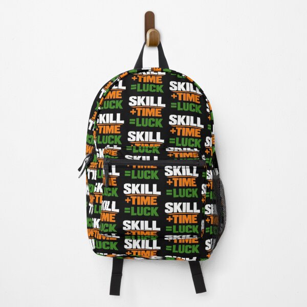 Item preview, Skill Plus Time Equals Luck Motivational Quote Design designed and sold by TeeTimeTreasure.
