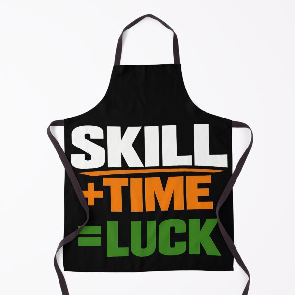 Item preview, Skill Plus Time Equals Luck Motivational Quote Design designed and sold by TeeTimeTreasure.