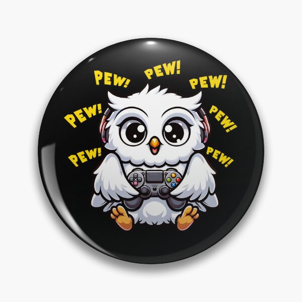 Item preview, Funny White Owl Gamer Videogame Pew Gaming Zoo Boys Girls Kids designed and sold by rafaeltto.