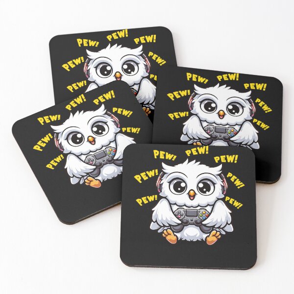 Item preview, Funny White Owl Gamer Videogame Pew Gaming Zoo Boys Girls Kids designed and sold by rafaeltto.