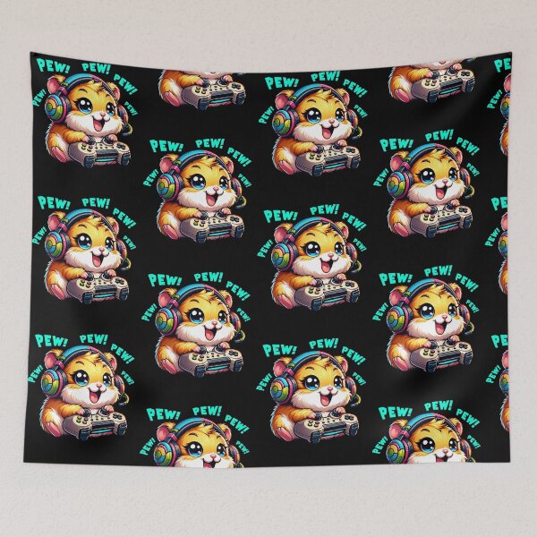 Item preview, Funny Hamster Gamer Videogame Pew Gaming Zoo Boys Girls Kids designed and sold by rafaeltto.