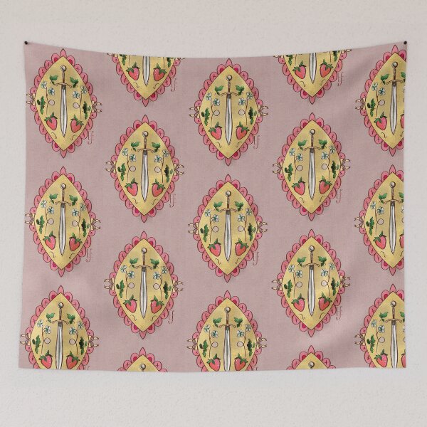 Item preview, Croquette Strawberry Sword in Pink Lemonaid designed and sold by ArtistEmFae.