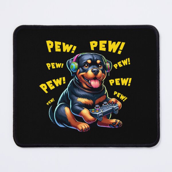Item preview, Funny Rottweiler Dog Gamer Videogame Pew Gaming Mom Dad Kids designed and sold by rafaeltto.