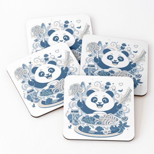 Item preview, Cute Kawaii Panda Eating Ramen Noodles designed and sold by M3A Art.