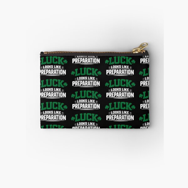 Item preview, Luck Looks Like Preparation St Patricks Day Motivational Quote designed and sold by TeeTimeTreasure.