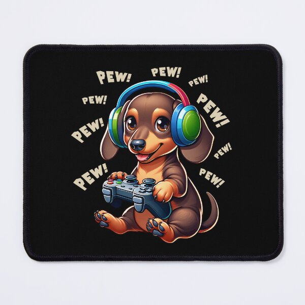 Item preview, Funny Dachshund Doxie Dog Gamer Videogame Pew Gaming Mom Dad Kids designed and sold by rafaeltto.