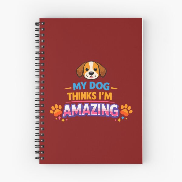 Item preview, My Dog Thinks I’m Amazing. Colourful Dog Lover Quote Design. Funny Dog Quote designed and sold by DesignHouse07.