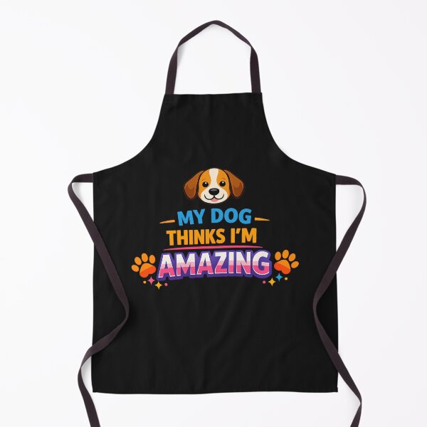 Item preview, My Dog Thinks I’m Amazing. Colourful Dog Lover Quote Design. Funny Dog Quote designed and sold by DesignHouse07.