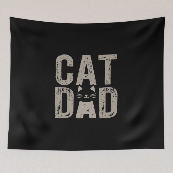 Item preview, Worlds Best cat dad ever vintage cat dad father day men designed and sold by ReefNight.
