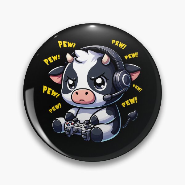 Item preview, Funny Cow Gamer Videogame Pew Gaming Zoo Boys Girls Kids designed and sold by rafaeltto.