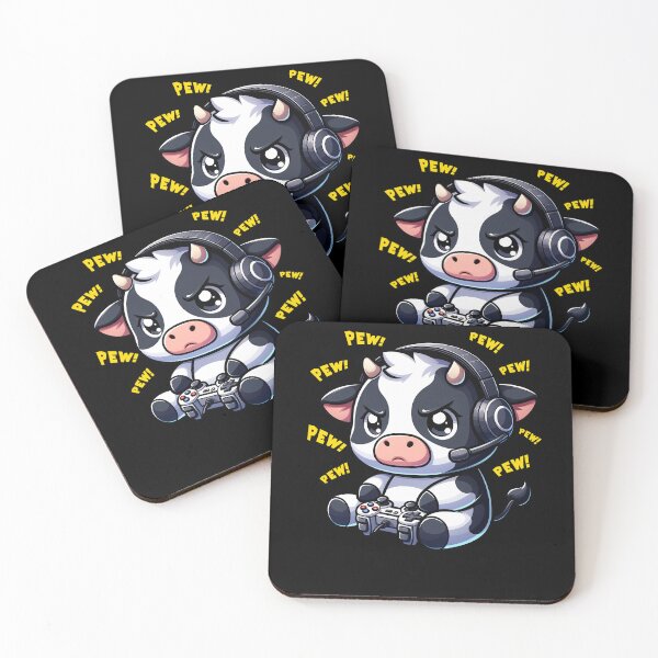 Item preview, Funny Cow Gamer Videogame Pew Gaming Zoo Boys Girls Kids designed and sold by rafaeltto.