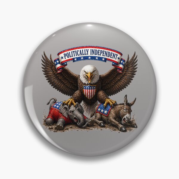 Item preview, Politically Independent Eagle Design. Nonpartisan U.S. Politics Art for Stickers & Home Décor designed and sold by shorethings.