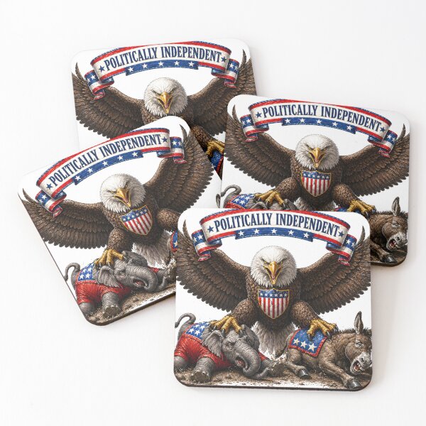 Item preview, Politically Independent Eagle Design. Nonpartisan U.S. Politics Art for Stickers & Home Décor designed and sold by shorethings.
