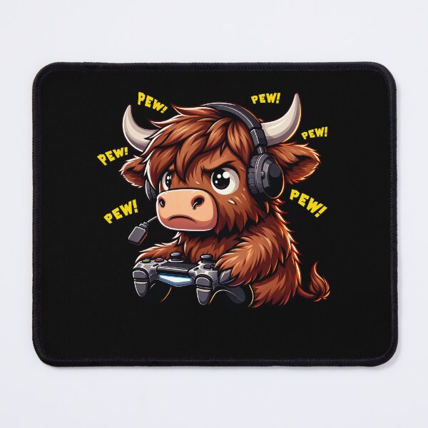 Item preview, Funny Highland Cow Gamer Videogame Pew Gaming Zoo Boys Girls Kids designed and sold by rafaeltto.