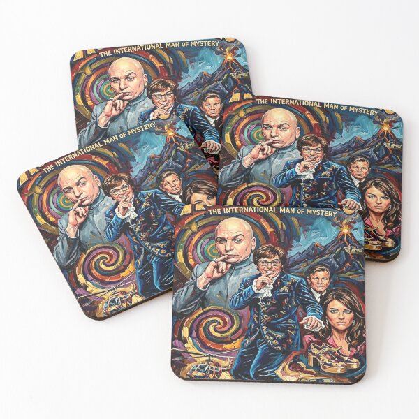 Item preview, Shagadelic Spy: Austin Powers Oil Art Tribute designed and sold by Art's Diner.