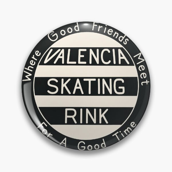 Item preview, Valencia Roller Rink Santa Ana California Roller Skating Rink Sticker Decal Label Design 2 designed and sold by tislord.