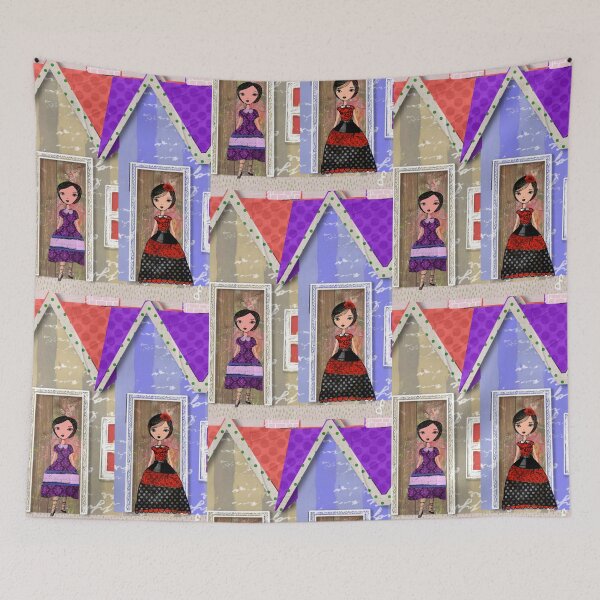Item preview, Neighbors in the Polka Dot House designed and sold by artbydonyale.