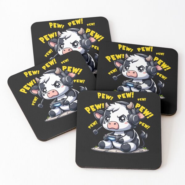 Item preview, Funny Cow Gamer Videogame Pew Gaming Zoo Boys Girls Kids designed and sold by rafaeltto.