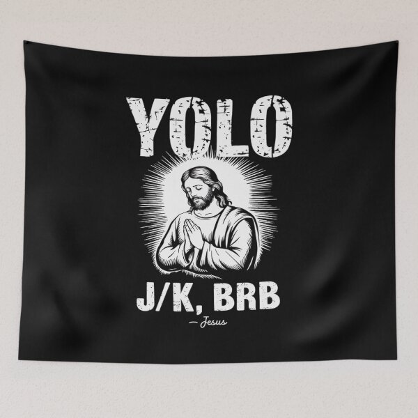 Item preview, Yolo Jk Brb Jesus Easter Day Bible Christian designed and sold by Ranicholasyy.
