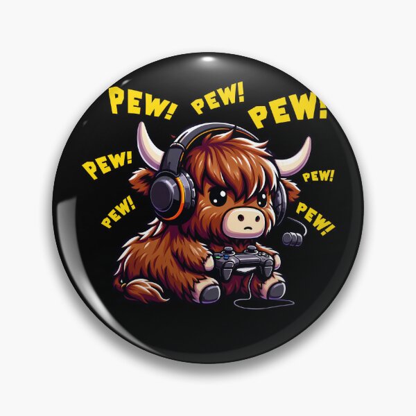 Item preview, Funny Highland Cow Gamer Videogame Pew Gaming Zoo Boys Girls Kids designed and sold by rafaeltto.