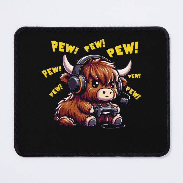 Item preview, Funny Highland Cow Gamer Videogame Pew Gaming Zoo Boys Girls Kids designed and sold by rafaeltto.