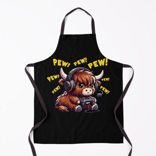 Item preview, Funny Highland Cow Gamer Videogame Pew Gaming Zoo Boys Girls Kids designed and sold by rafaeltto.