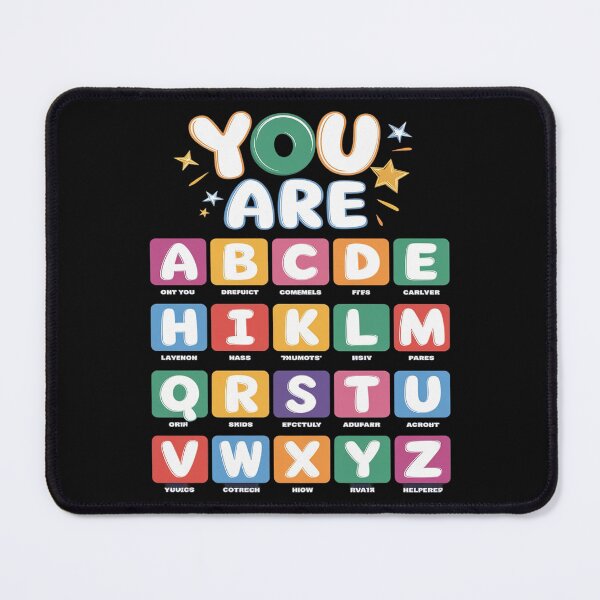 Item preview, You Are Letters Alphabet Learn ABCs Boy Girl Reading Teacher designed and sold by Ranicholasyy.