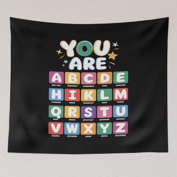 Item preview, You Are Letters Alphabet Learn ABCs Boy Girl Reading Teacher designed and sold by Ranicholasyy.