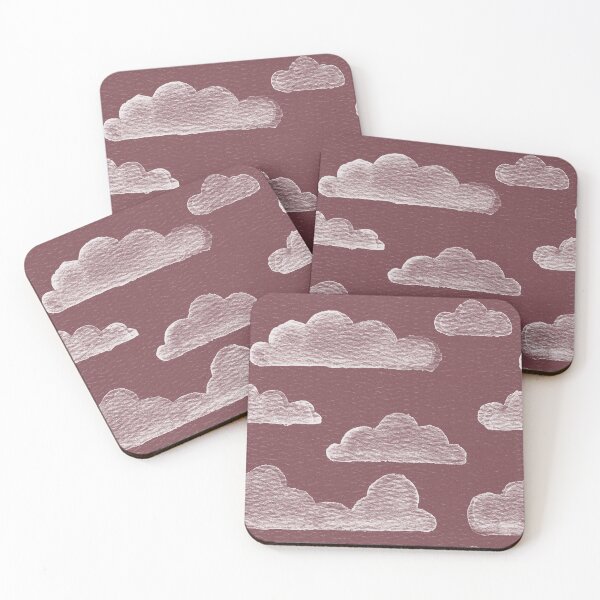 Item preview, Dreamtime Clouds Watercolor Pattern - Wine + Snow designed and sold by Irene Estelle.