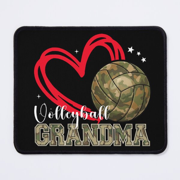 Item preview, Volleyball Grandma Camo Heart Graphic designed and sold by TinaMDedrick.