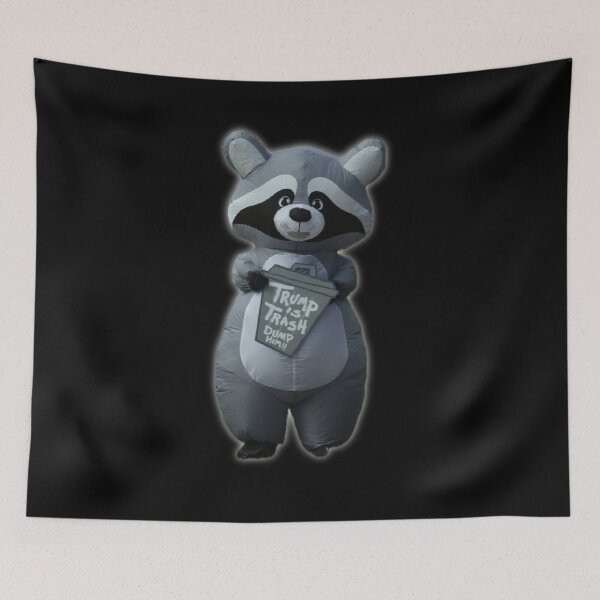 Item preview, Trump Is Trash Raccoon Protest Political Humor designed and sold by aadventures.