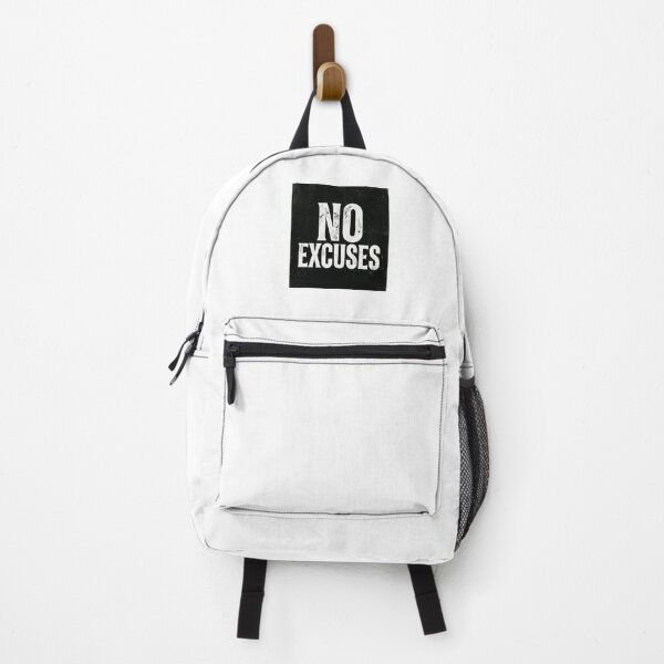 Item preview, No Excuses Minimalist Motivation Typography Design designed and sold by DarioTactical.
