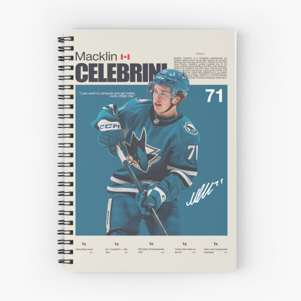 Item preview, Macklin Celebrini designed and sold by Skeleton Hockey Department .