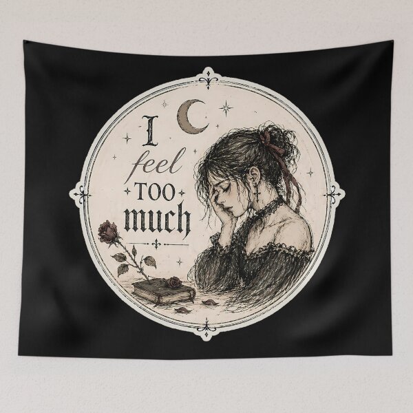 Item preview, GOTHIC GIRL I FEEL TOO MUCH designed and sold by gothelis.