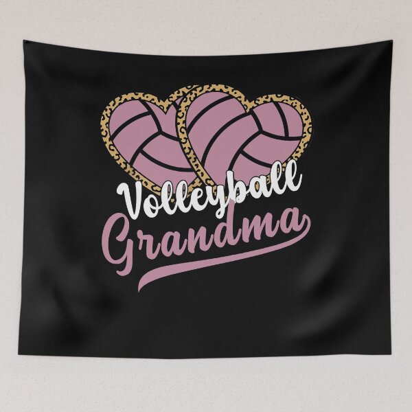 Item preview, Volleyball Grandma Heart Leopard Graphic designed and sold by TinaMDedrick.