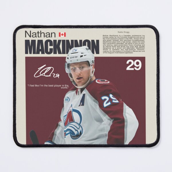 Item preview, Nathan MacKinnon designed and sold by Skeleton Hockey Department .